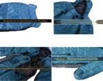 Outdoor Mountaintop Hiking Duck Down Warm Human Shape Sleeping Bag With Arms and Legs - Image 6