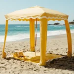 Luxury Outdoor Wooden Pole Umbrella Tent Beach, Large Premium UPF 50+ Canvas Canopy Tent Sun Shade - Image 6