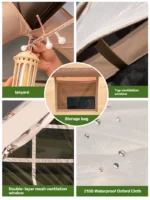 Outdoor Camping Inflatable Tent for Family Travel - Image 4