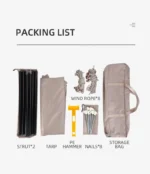 Outdoor Camping PVC Camp Canopy Tent​ for Outdoor Awning Use - Image 6