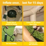 Manufacturer's Portable Inflatable Tent Outdoor Large Family UV-Resistant Waterproof Camping Tent with Insect Repellent - Image 3