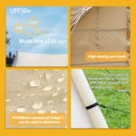 Manufacturer's Portable Inflatable Tent Outdoor Large Family UV-Resistant Waterproof Camping Tent with Insect Repellent - Image 4