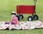 Wagon Beach Cart Rolling Patio Cooler Heavy Duty Metal Cart Ice Food Custom Aluminum Foil Carton Packing Insulated Tray - Image 3